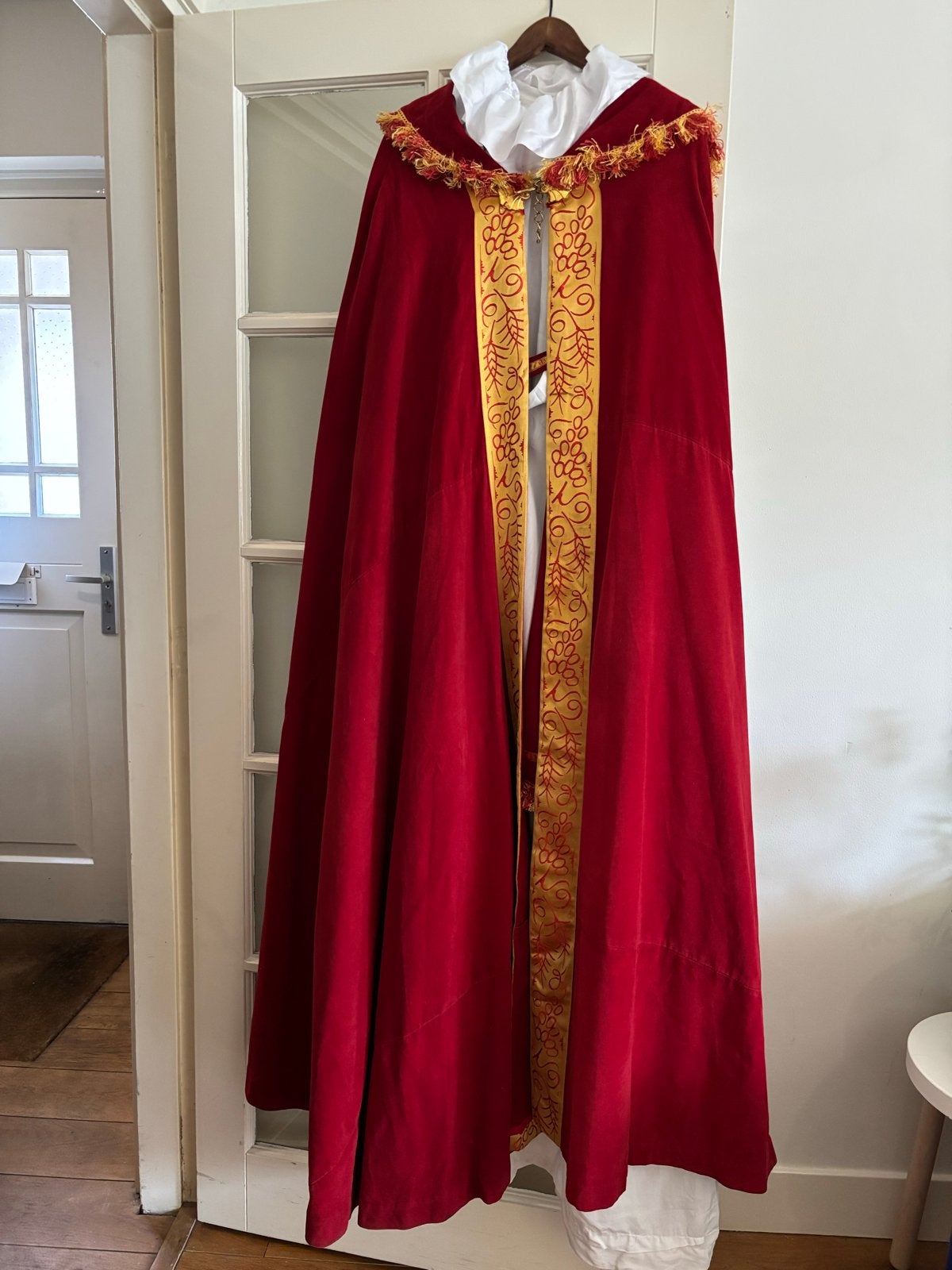 Sinterklaas Kostuum zware kwaliteit, incl baard,pruik,mijter, Kerstmis of Sinterklaas, Overige maten, Ophalen of Verzenden, Kleding