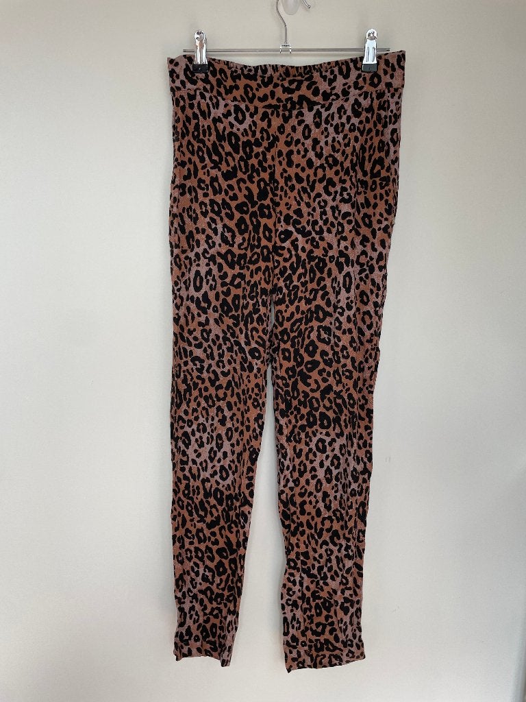 Fabienne Chapot leopard broek maat S bruin panterprint, Maat 38/40 (M), Bruin, Info@fabiennechapot.com, Ophalen of Verzenden