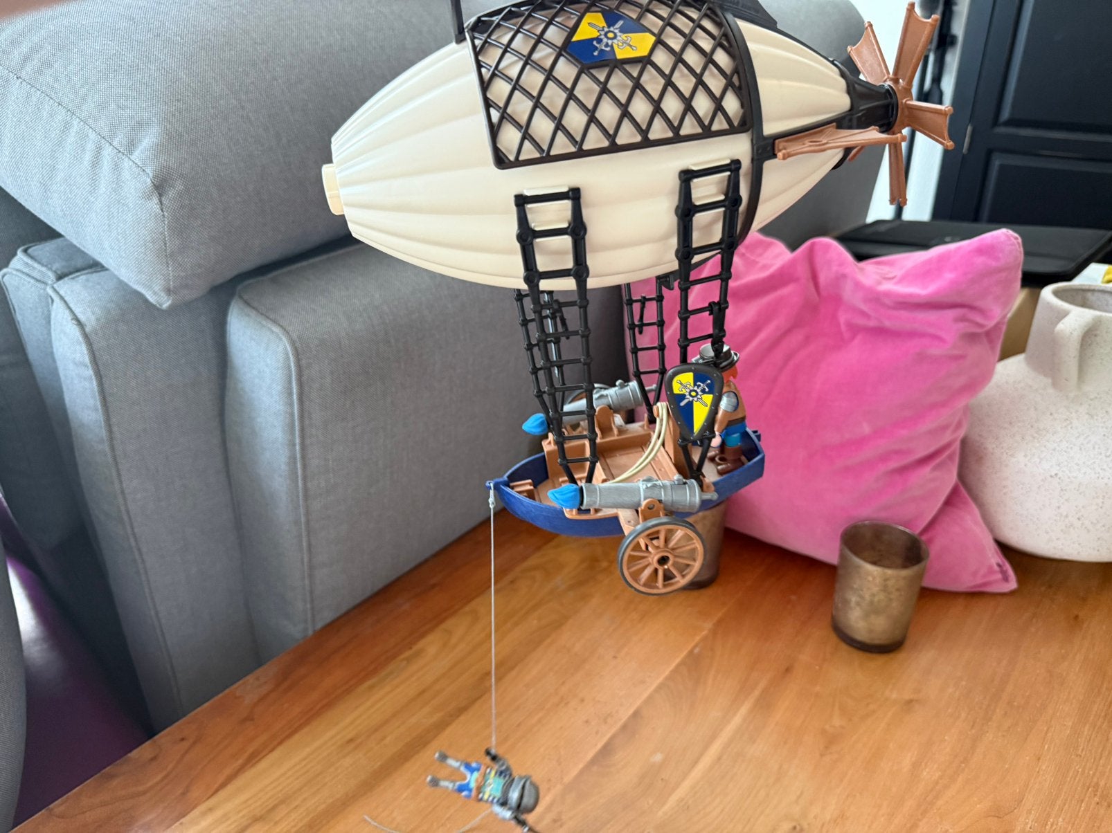 Playmobil novelmore: dario’s zeppelin, Complete set, Ophalen of Verzenden, Zo goed als nieuw, Boot/Schip