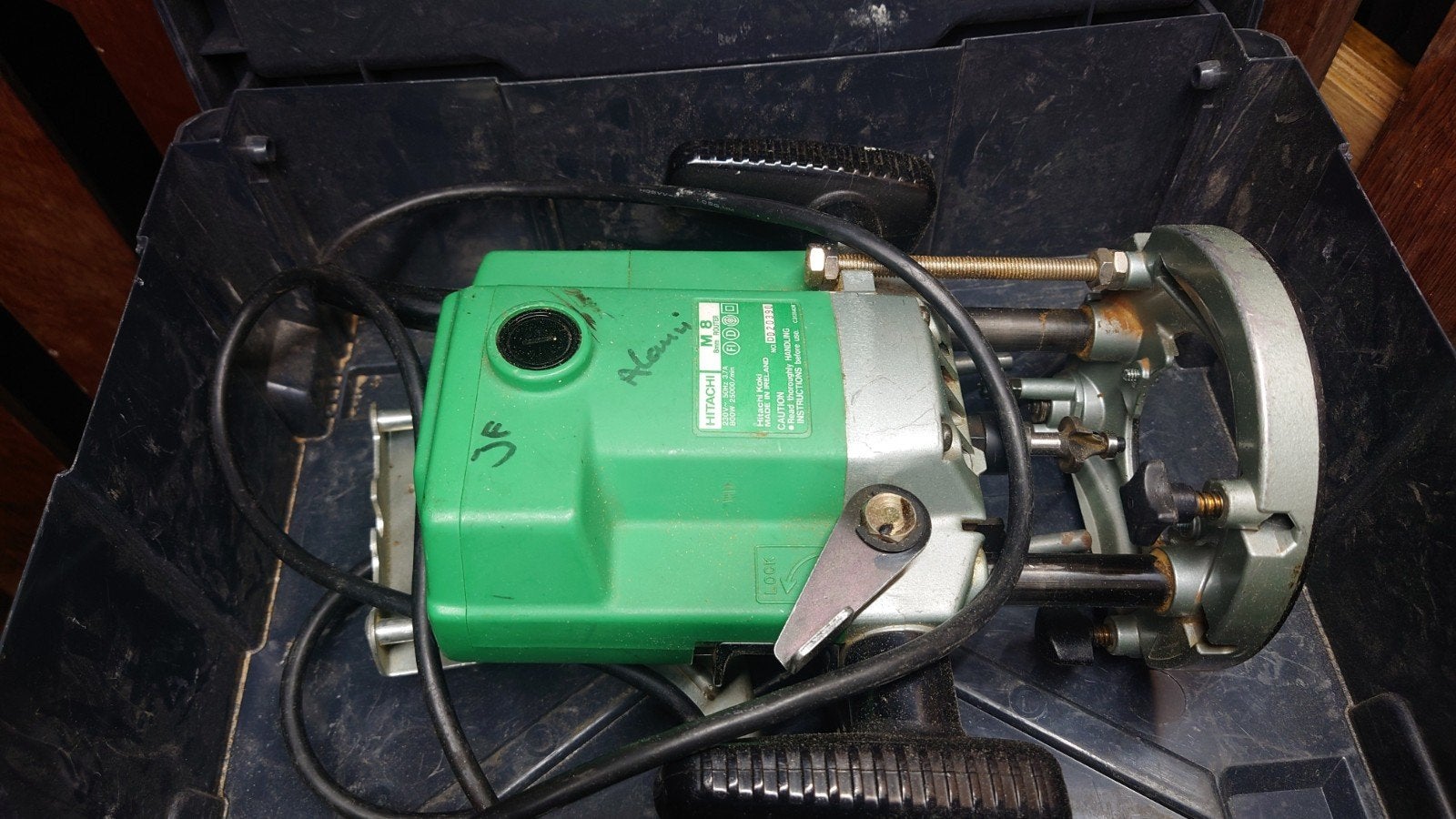 Hitachi M8 Bovenfrees (8mm) met Panasonic Systainer, Gebruikt, Ophalen of Verzenden, Bovenfrees, Hitachi