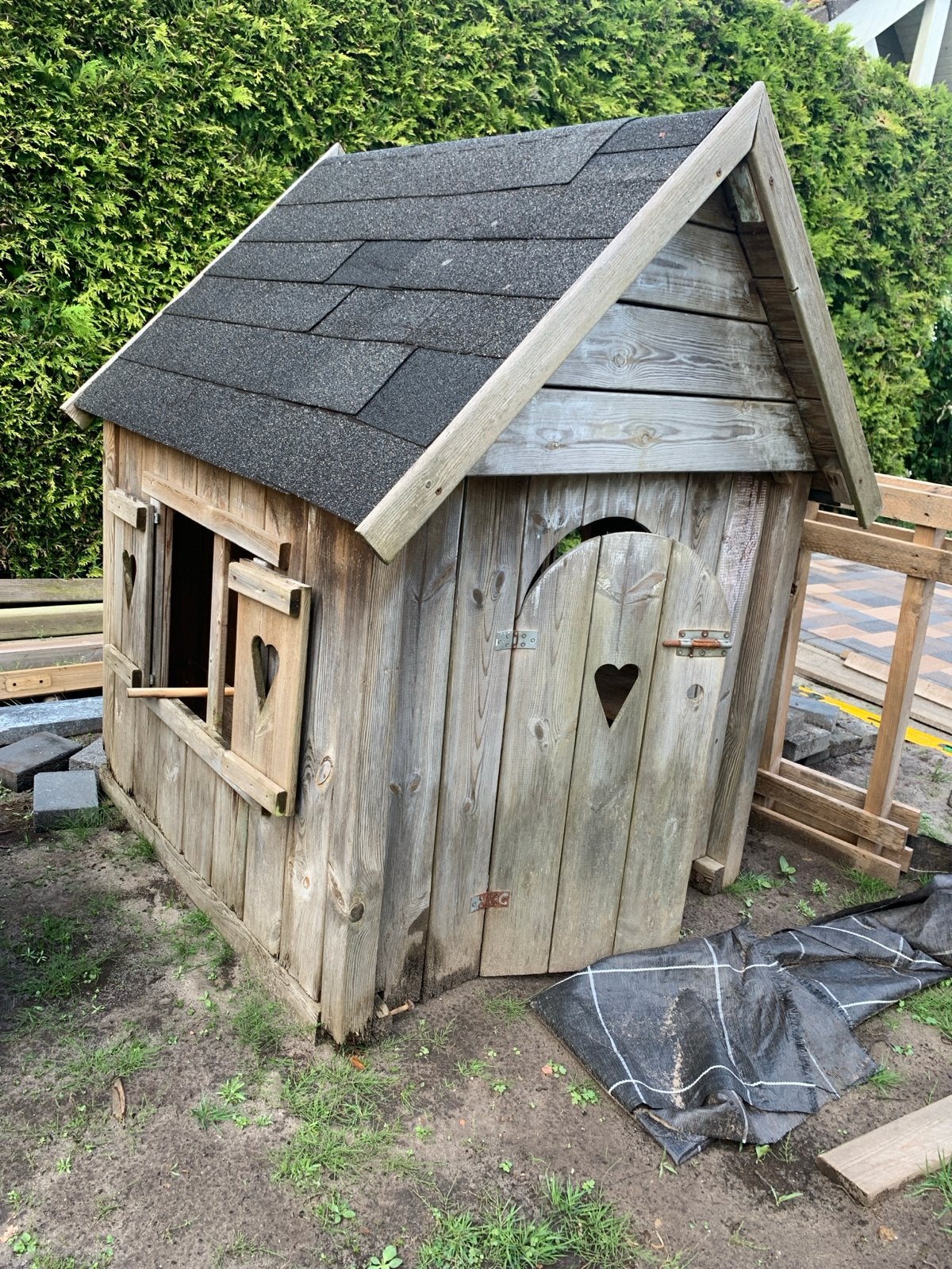 Houten speelhuisje voor kinderen, Ophalen of Verzenden, Gebruikt, Hout