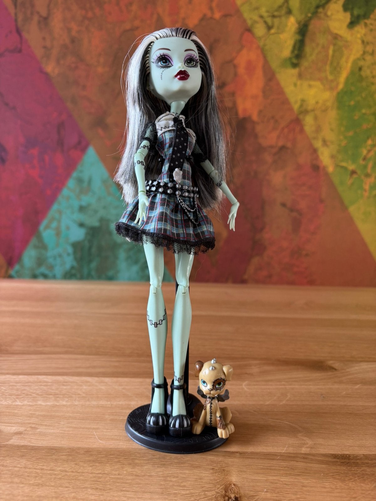 Monster High Frankie Stein G1 Basic / Signature los, Ophalen of Verzenden, Zo goed als nieuw, Beeldje of Buste