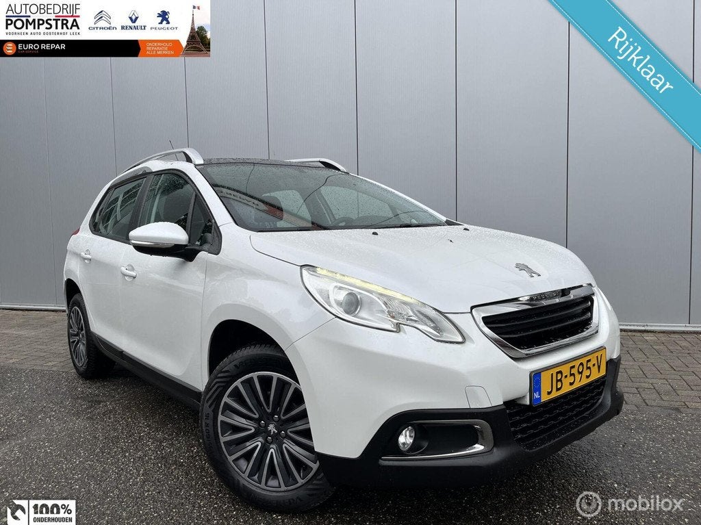 Peugeot 2008 1.2 PureTech Active 82PK/NAVI/PANO DAK/TREKH, Auto's, Peugeot, Bedrijf, Te koop, ABS, Airbags, Airconditioning, Alarm
