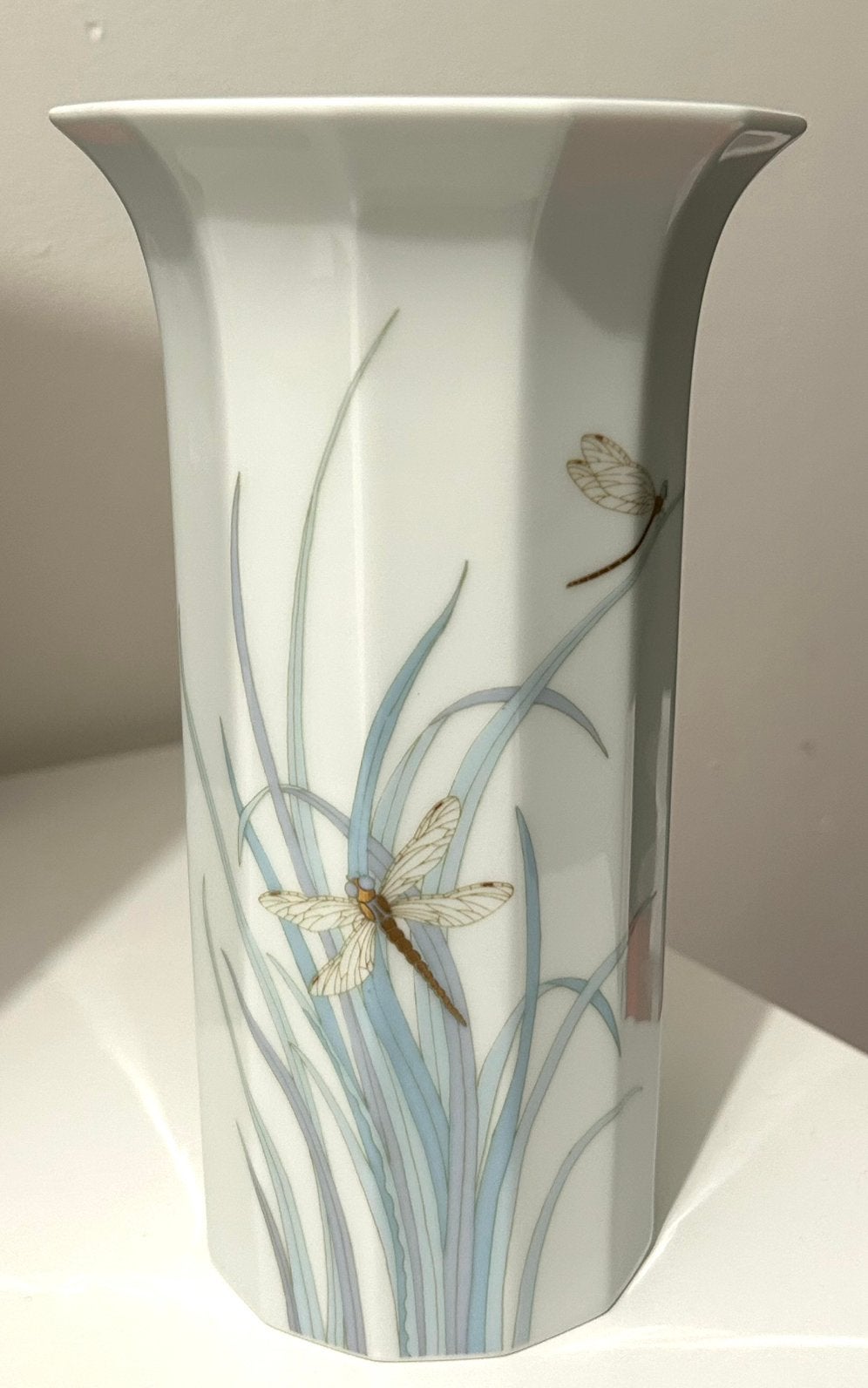 Rosenthal Polygon Vaas Libellen - Tapio Wirkkala Milos 19cm, Ophalen of Verzenden