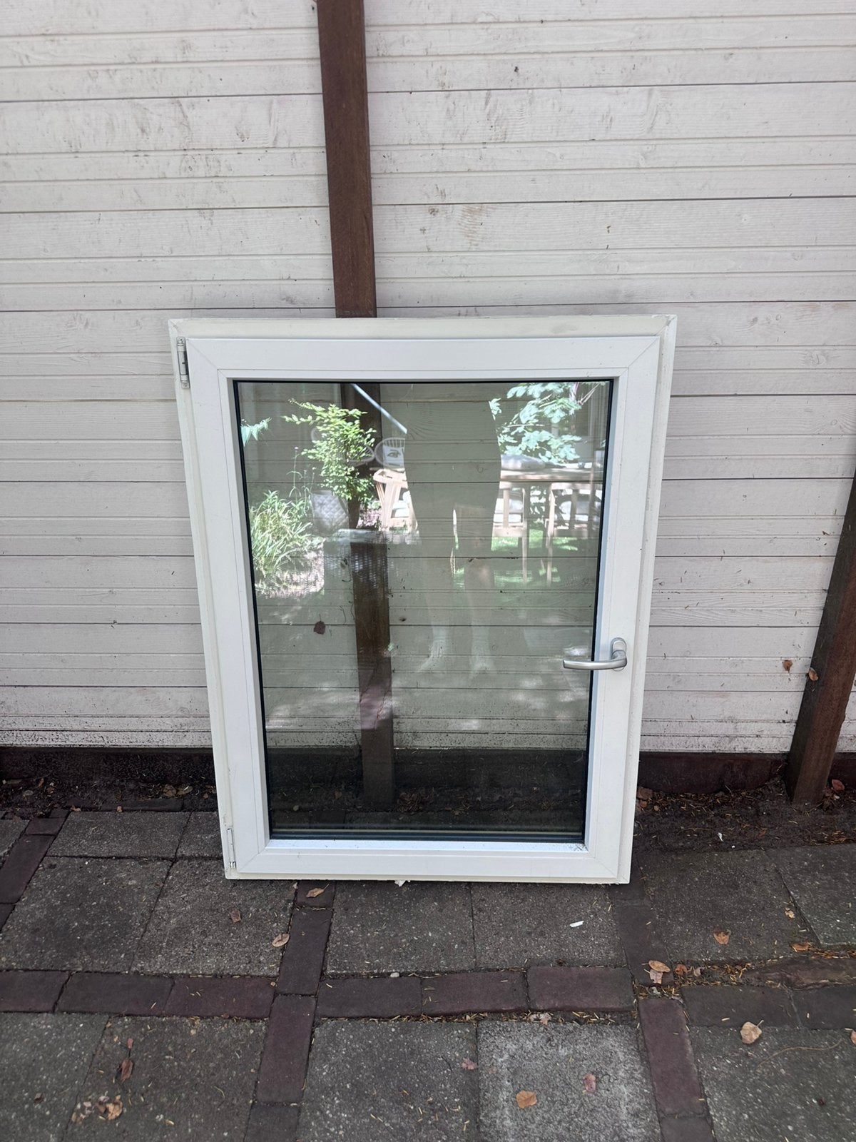 Hornbach Kunststof draaikiepraam wit 90 x 120 cm, Doe-het-zelf en Verbouw, Kozijnen en Schuifpuien, Kunststof, Raamkozijn, Nieuw