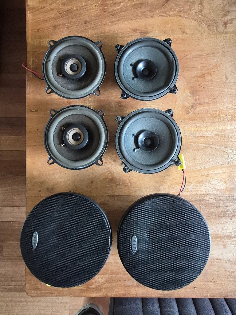 6 autospeakers Philips (4), Ophalen of Verzenden, Gebruikt