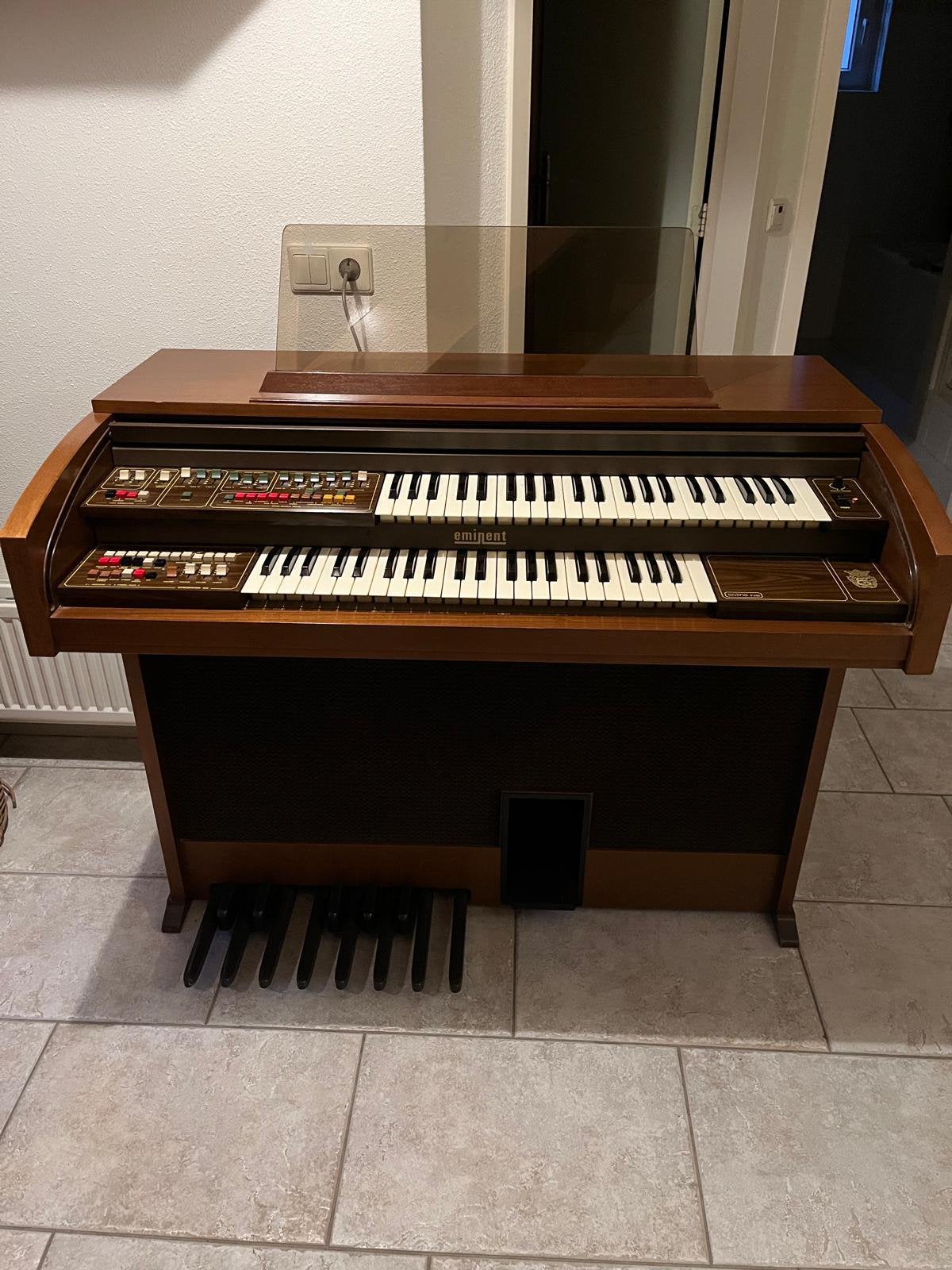 Vintage Eminent Elektronisch Orgel dubbel klavier, Ophalen, Zo goed als nieuw, 2 klavieren, Orgel