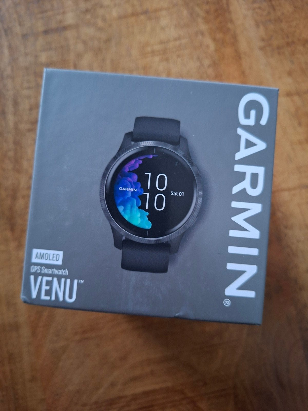 Garmin Venu AMOLED Smartwatch, Gebruikt, Zwart, Garmin, Ophalen of Verzenden