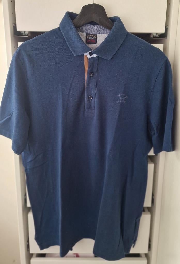 Paul Shark donkerblauwe heren polo shirt maat M., Ophalen of Verzenden, Zo goed als nieuw, Maat 52/54 (L), Blauw