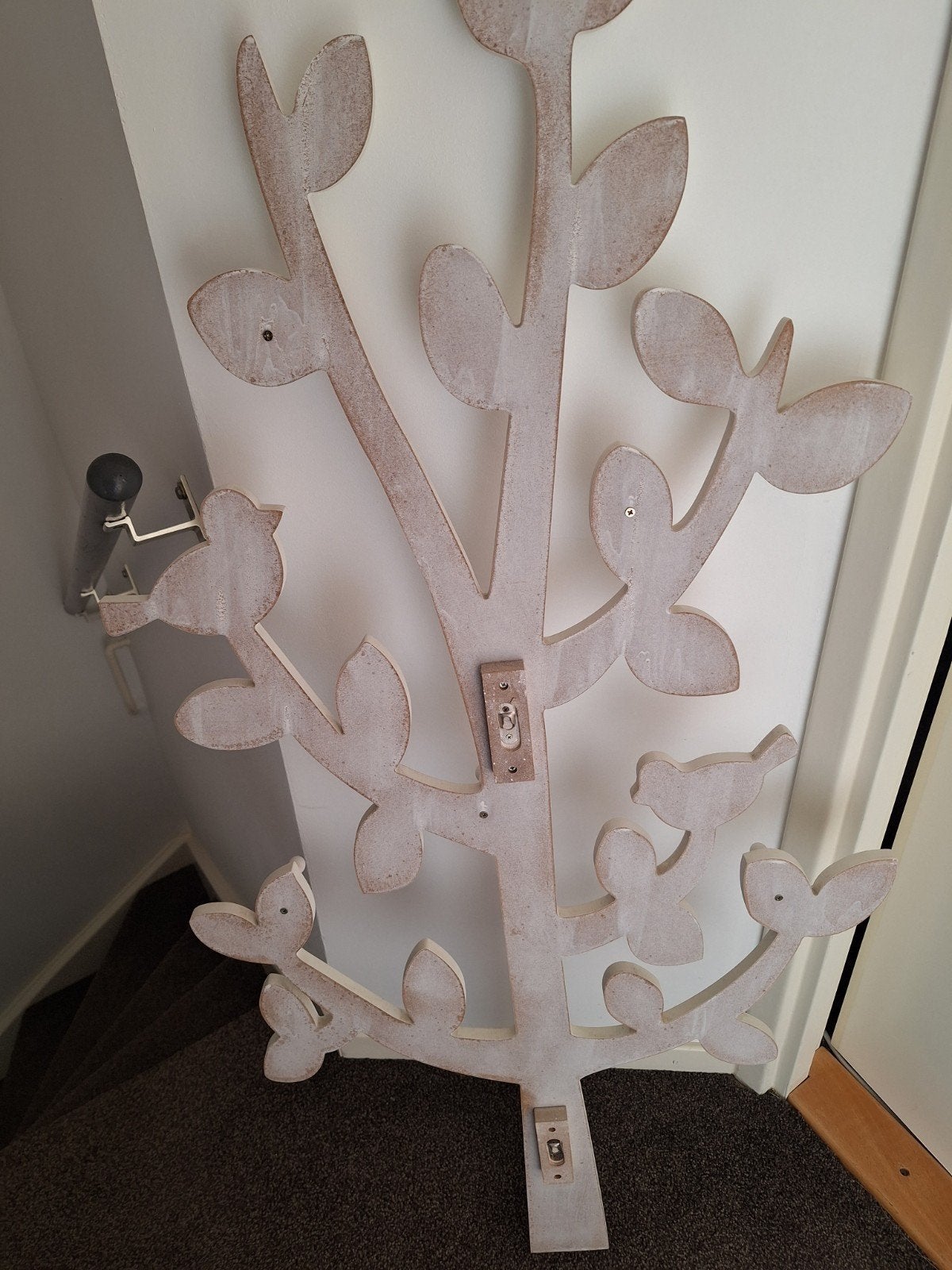 mooie witte kinder kamer kapstok, 100 tot 150 cm, Zo goed als nieuw, Hout, Ophalen