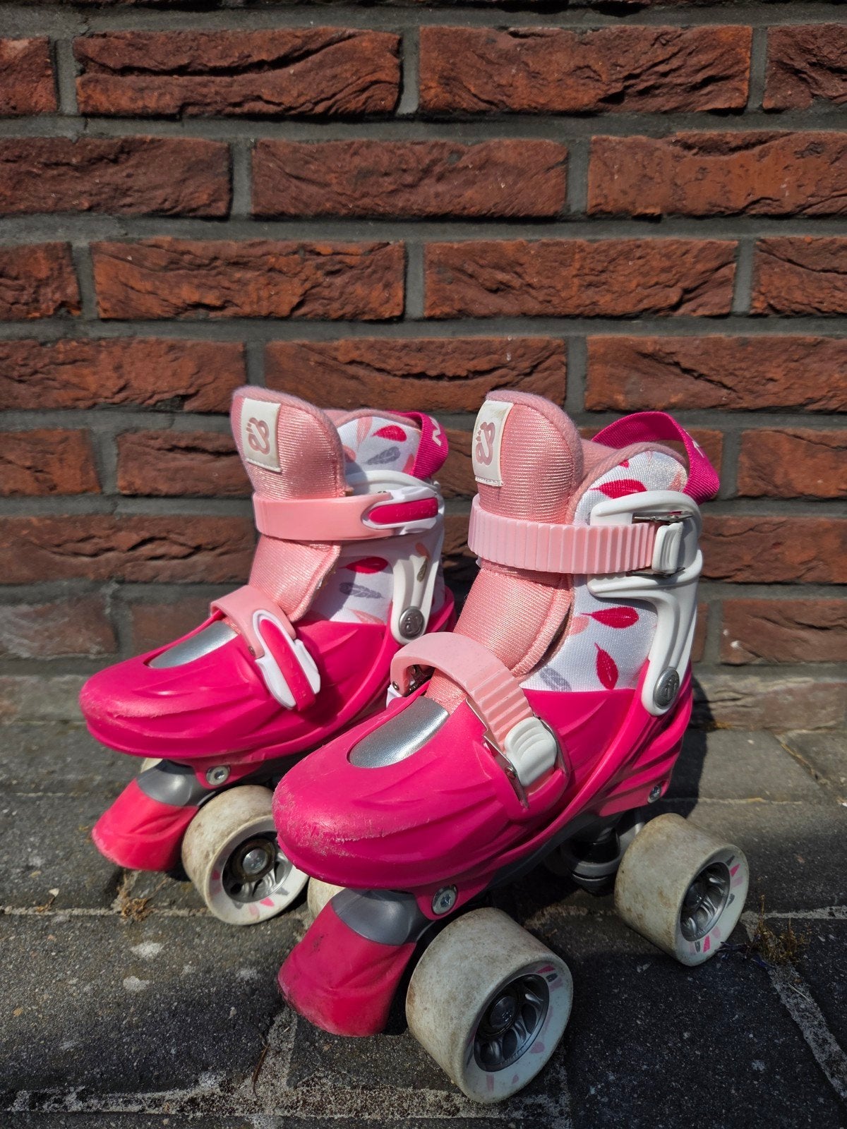 Nijdam Verstelbare rolschaatsen met beschermset, maat 25-28, Ophalen, Verstelbaar, Gebruikt, Kinderen