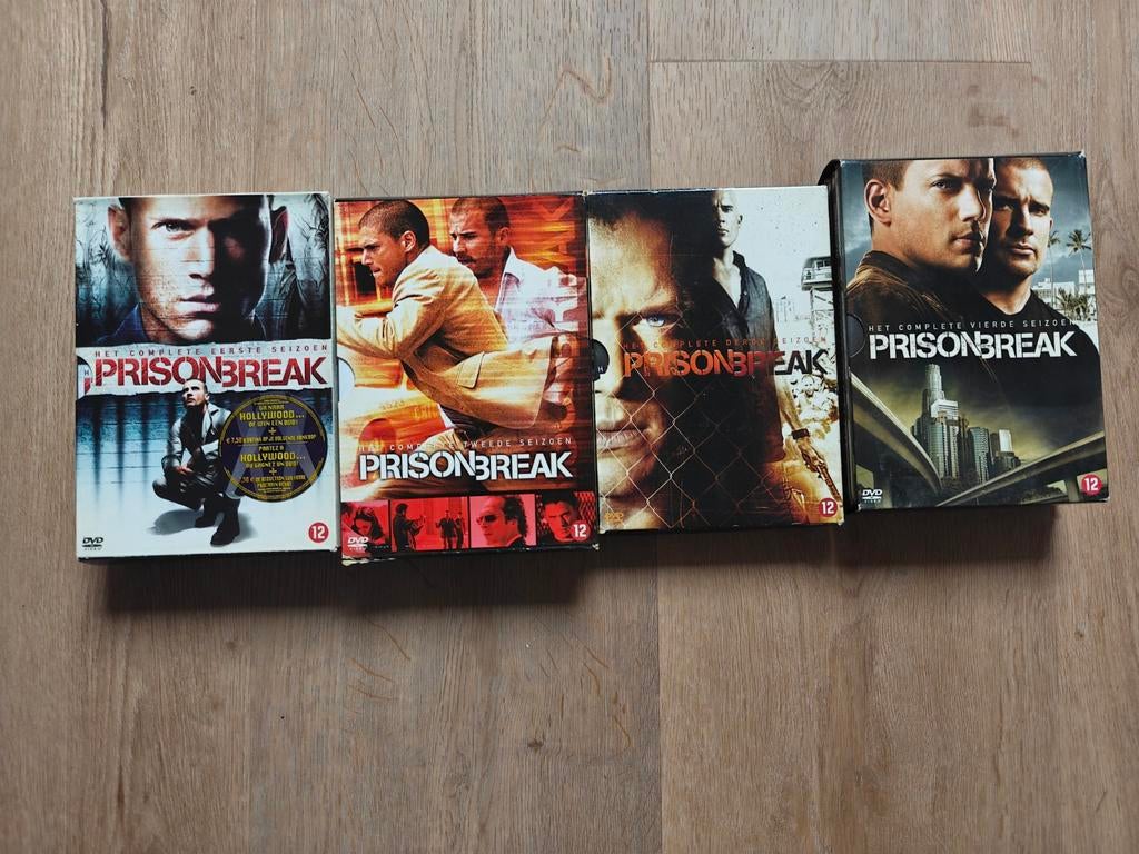 4 seizoenen Prison Break op DVD compleet - seizoen 1 t/m 4, Cd's en Dvd's, Vanaf 12 jaar, Ophalen, Zo goed als nieuw, Actie en Avontuur