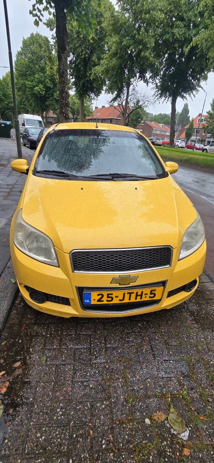 Chevrolet Aveo 1.4 16V 5D AUT 2009 Geel, Auto's, Chevrolet, 40 €/maand, Aveo, 4 cilinders, 400 kg