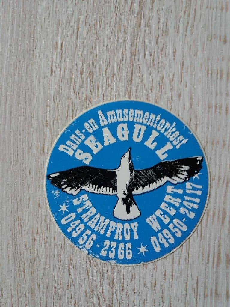 sticker Dans en Amusementorkest SEAGULL, Verzamelen, Ophalen of Verzenden, Zo goed als nieuw, Overige typen