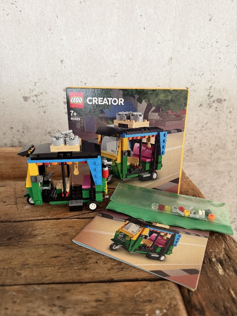 Lego Creator Tuktuk (40469), Inclusief instructies, Lego, Ophalen of Verzenden, Zo goed als nieuw