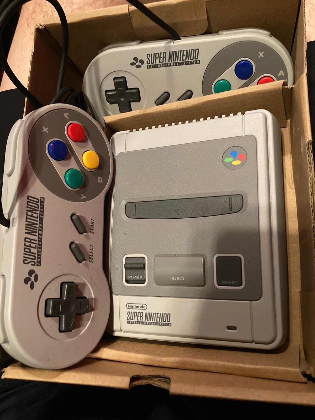 Super Nintendo Entertainment System met 2 controllers, Spelcomputers en Games, Spelcomputers | Nintendo Super NES, Ophalen, Gebruikt