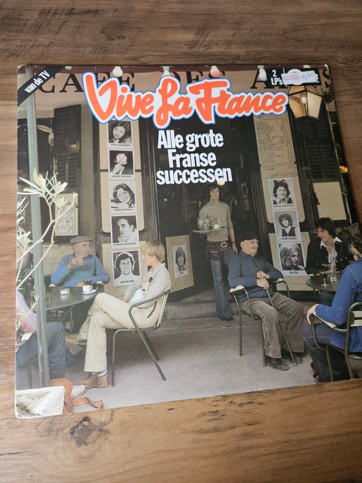 Vive La France - Alle Grote Franse Successen 2x LP, Gebruikt, Overige genres, Complilatie, Ophalen of Verzenden