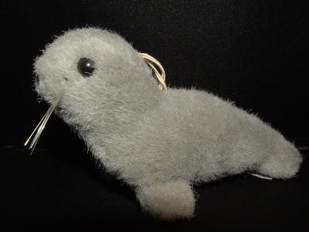 ZEEHONDENCRECHE PIETERBUREN ZEEHOND PLUCHE GRIJS, Ophalen of Verzenden, Nieuw, Overige typen