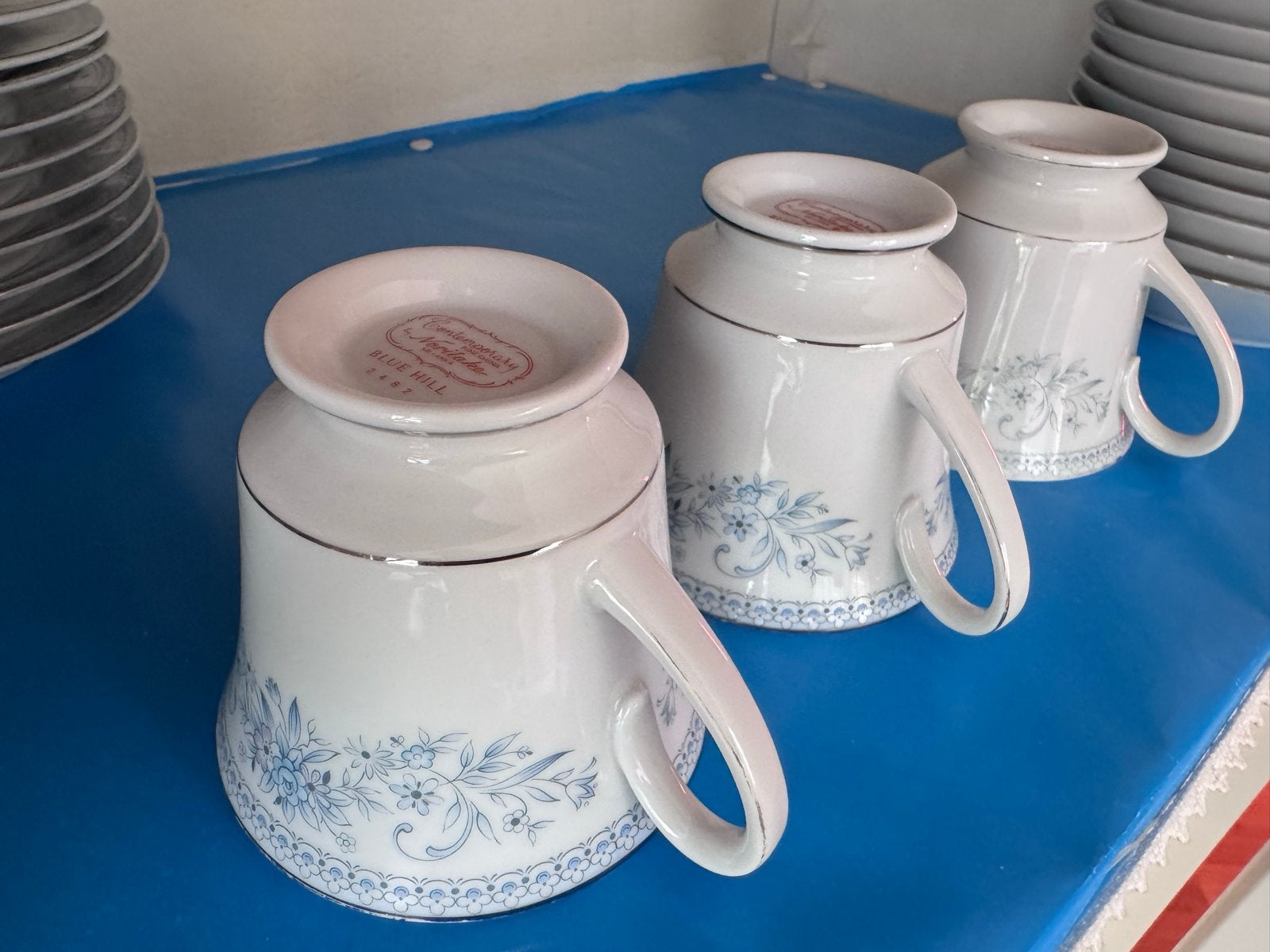 Set van 3 Noritake Blue Hill kopen schotels, Ophalen of Verzenden