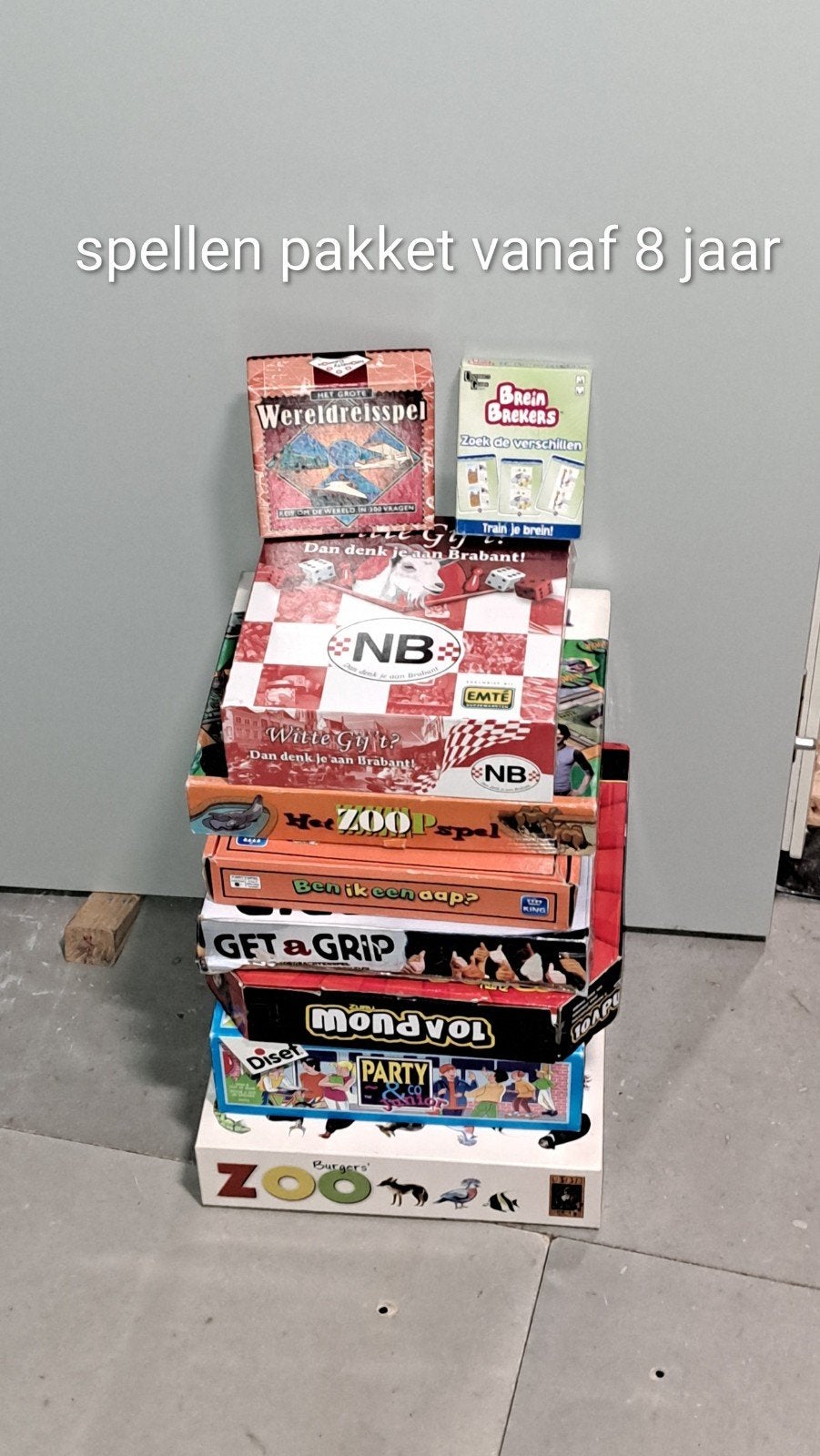 groot spelletjes pakket vanaf 8 jaar, Ophalen, Zo goed als nieuw
