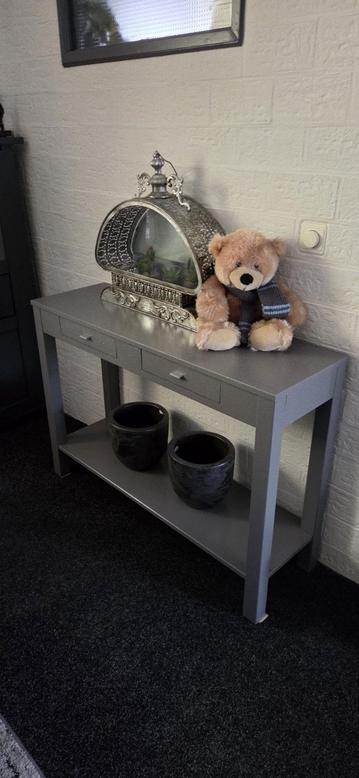Stijlvolle sidetable met lades en opbergplank, Huis en Inrichting, Ophalen, Gebruikt, 100 tot 150 cm, Modern