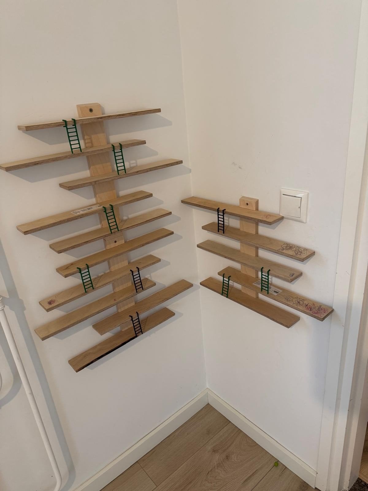 IKEA LUSTIGT Wandrekje 37x37 cm 3 Stuks - Speels en Functi, Gebruikt, Ophalen of Verzenden, Wanddecoratie, Ophangbaar