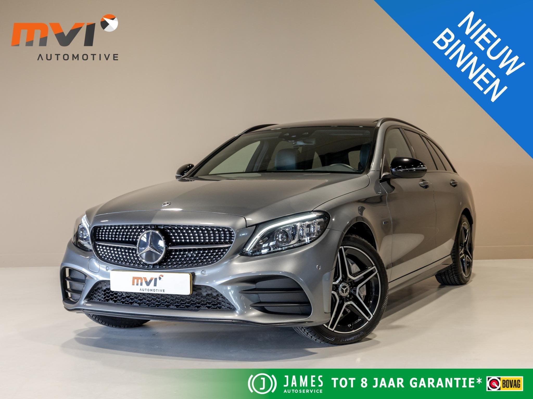 Mercedes-Benz C-klasse Estate 300 e Business Solution AMG /, Auto's, Automaat, Met garantie (alle), 320 pk, Leder en Stof