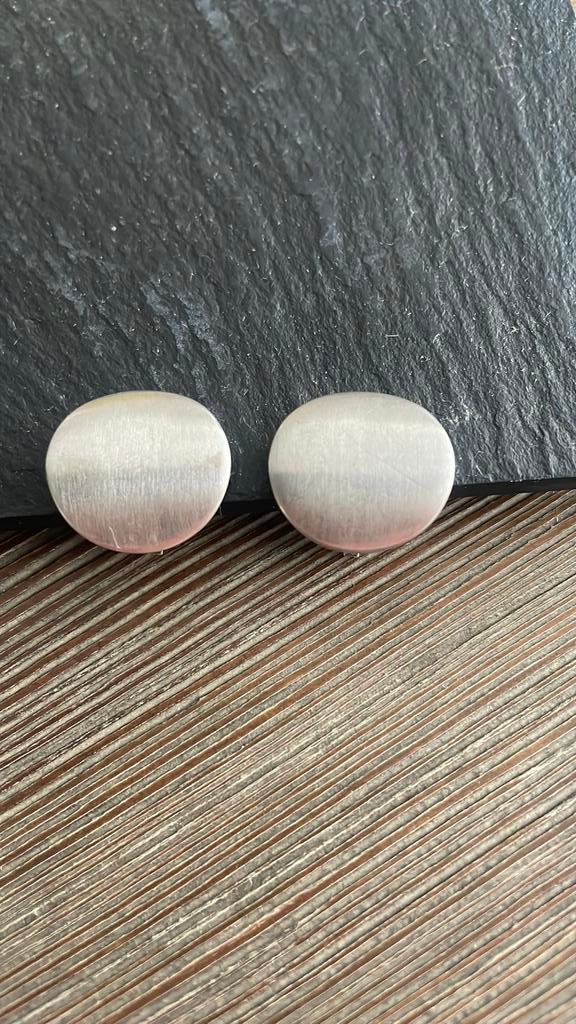 Oorbellen staal, Sieraden, Tassen en Uiterlijk, Oorbellen, Ophalen of Verzenden, Zo goed als nieuw, Zilver, Overige materialen