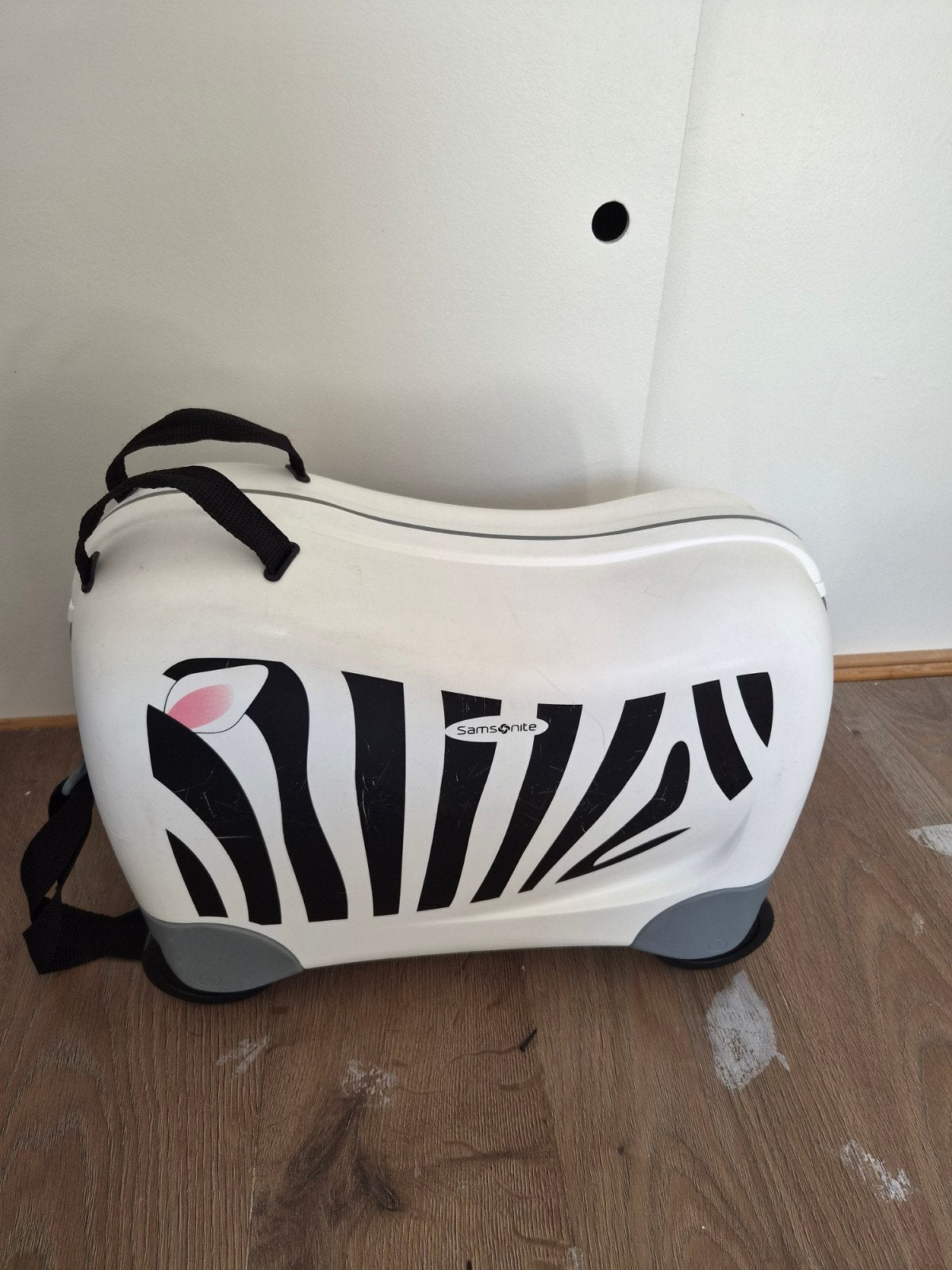 Samsonite kinderkoffer zebra, Gebruikt, Hard kunststof, Minder dan 50 cm, Minder dan 35 cm