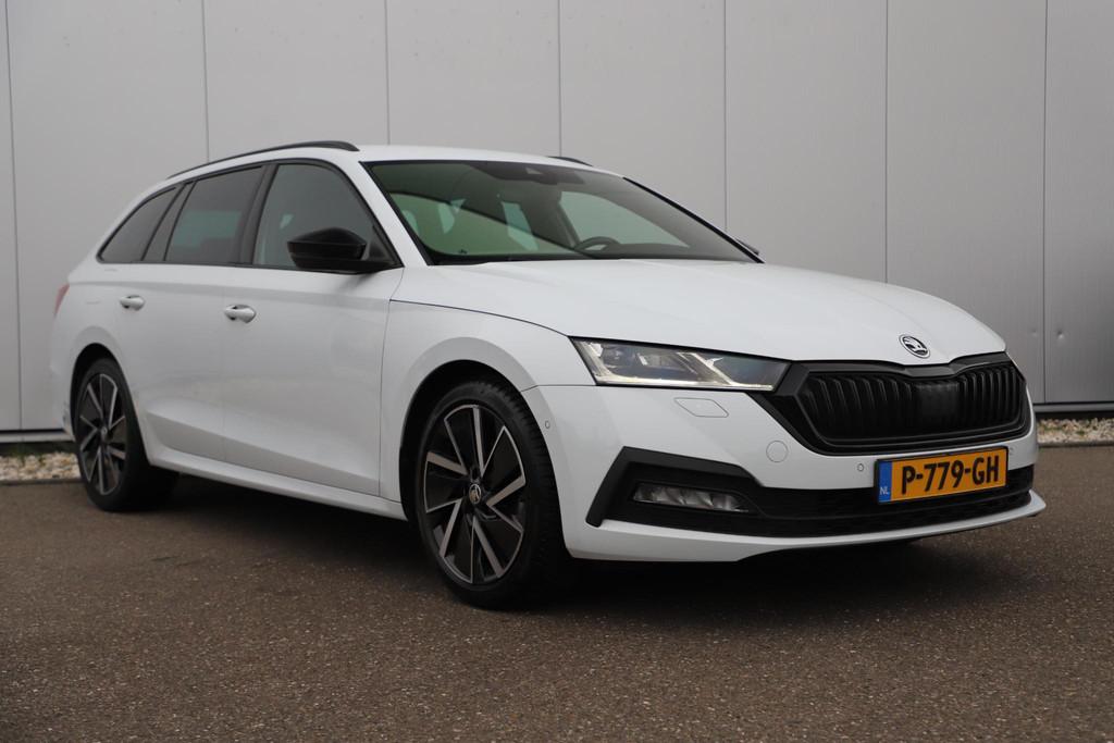 Skoda Octavia Combi 1.0 e-TSI Sport Business Edition Plus 11, Stof, Gebruikt, Euro 6, Met garantie (alle)