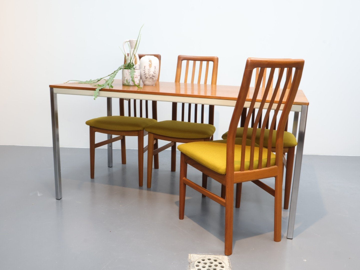 Vintage Mid-Century Eettafel / Bureau – Philips, Ophalen, Gebruikt, Vintage Philips, 50 tot 100 cm