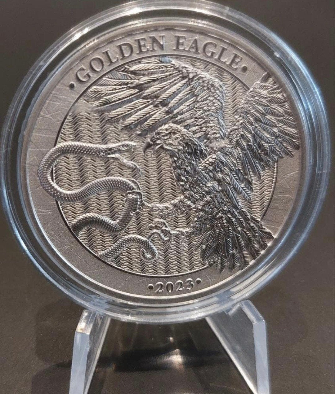 1 oz Zilveren Malta Golden Eagle munt 2023, Postzegels en Munten, Verzenden