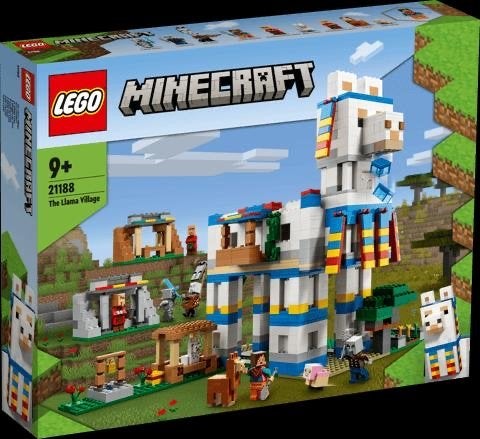 LEGO Minecraft 21188 Het Lama Dorp - Complete set, Minecraft, Lego, Ophalen of Verzenden, Zo goed als nieuw