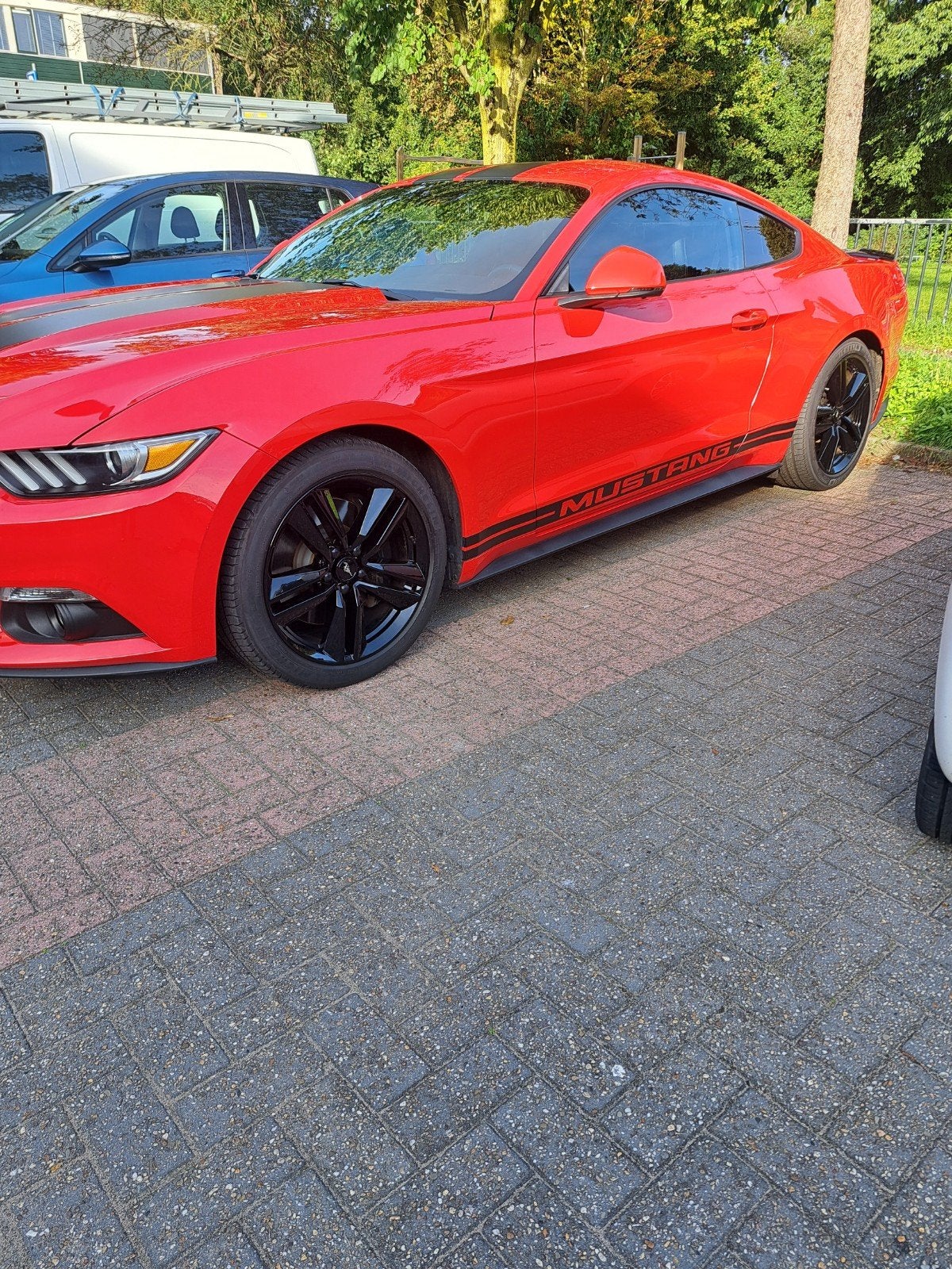 originele set 19inch ford mustang velgen met Michelin Banden, 255 mm, Banden en Velgen, Nieuw, Personenwagen