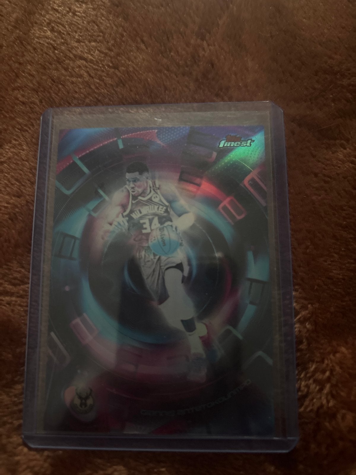 Giannis Antetokounmpo Topps Finest Pulse SSP Basketbalkaart, Ophalen of Verzenden, Zo goed als nieuw, Overige sporten, Spelerskaart