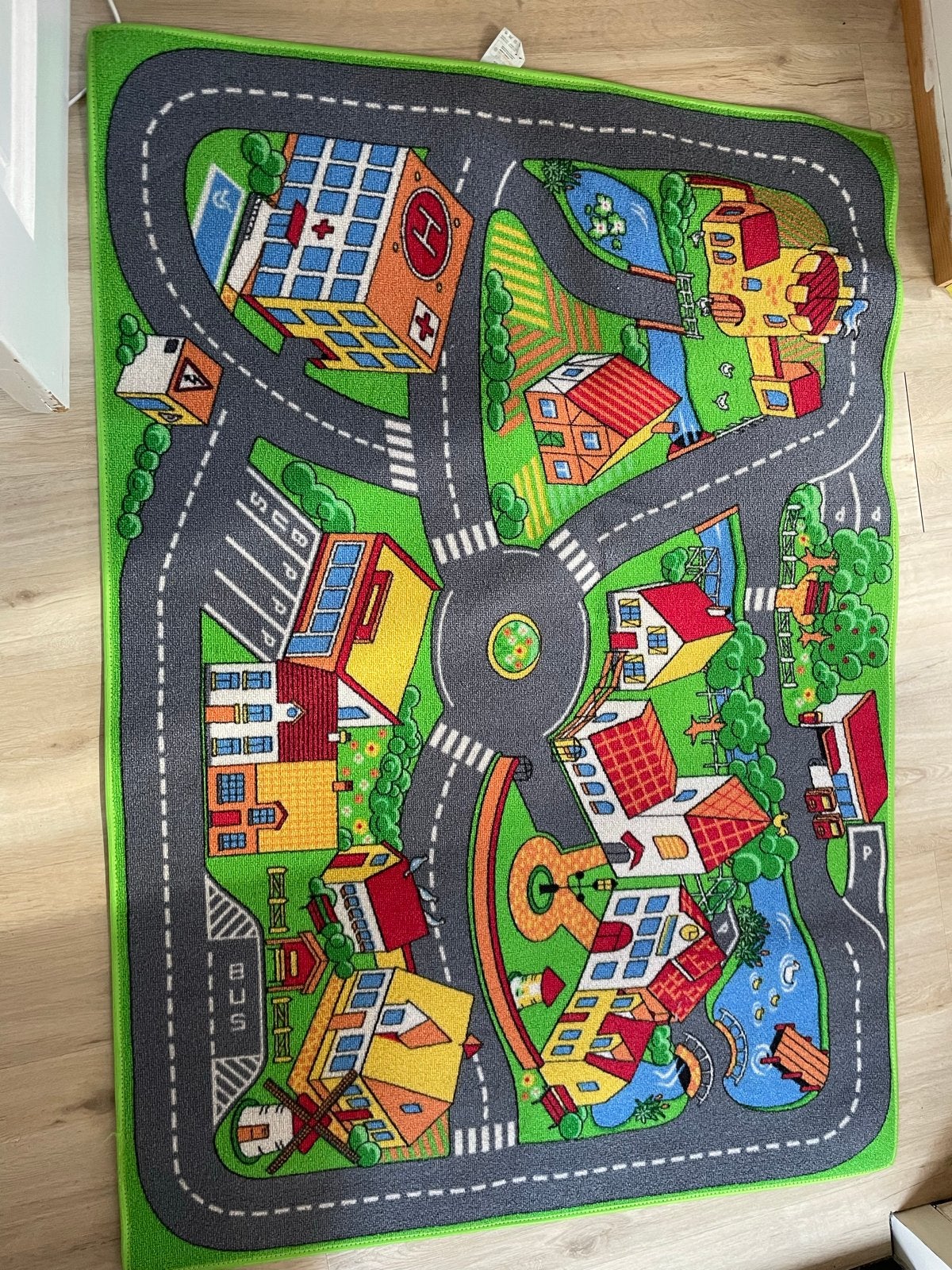 Speelkleed - Stad met wegen en gebouwen, Ophalen, Gebruikt
