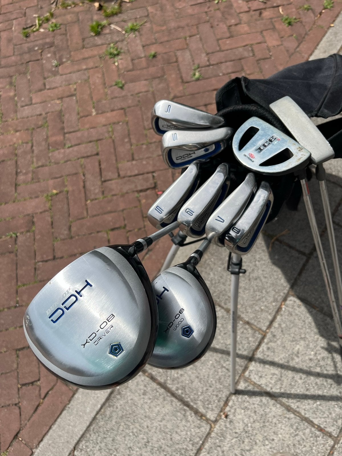 Complete golfset met tas - Dunlop DDH clubs, Sport en Fitness, Golf, Ophalen, Gebruikt, Set, Overige merken