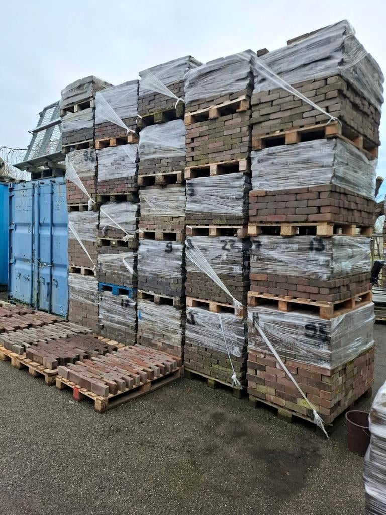 Rest partije gebakken klinkers ,dikformaat,waaltjes, Tuin en Terras, Tegels en Klinkers, Ophalen, Gebruikt, Klinkers, Natuursteen