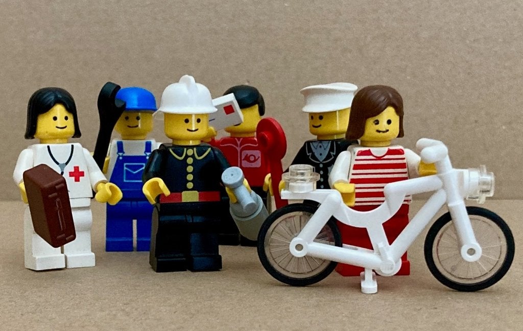 LEGO Vintage 6301 Town Mini-Figures, Ophalen of Verzenden, Gebruikt