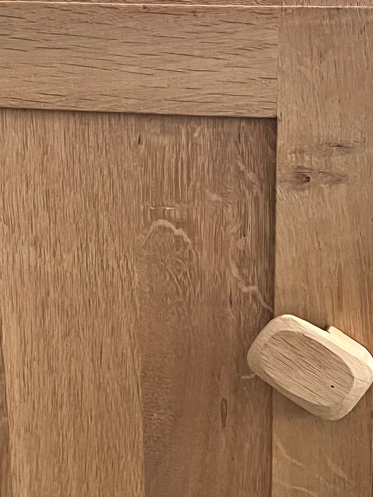 Oud eiken houten kastje gemaakt door Lechner Roermond, Huis en Inrichting, Ophalen, Gebruikt, 50 tot 100 cm, Minder dan 100 cm