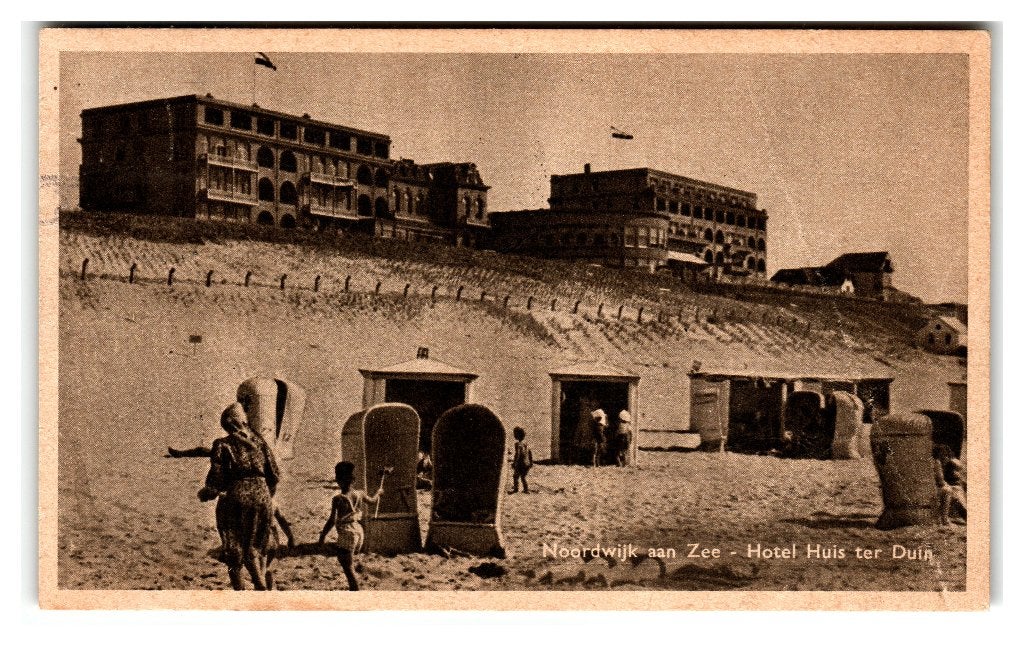 Noordwijk aan Zee, Hotel Huis ter Duin. Lees beschrijving, Ophalen of Verzenden, 1940 tot 1960, Gelopen, Zuid-Holland