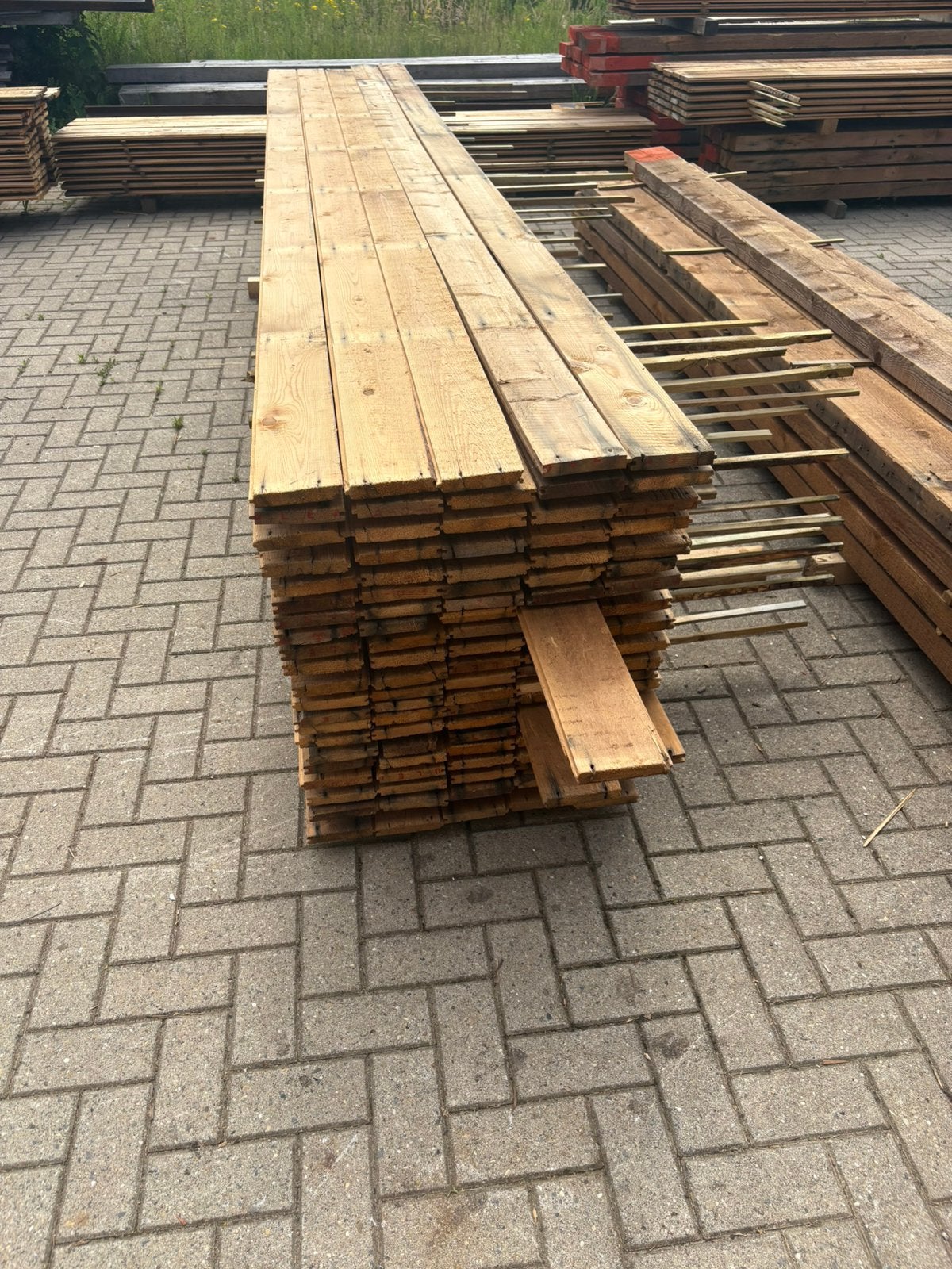 planken, Doe-het-zelf en Verbouw, Hout en Planken, Ophalen, Balk, Vuren, 50 mm of meer