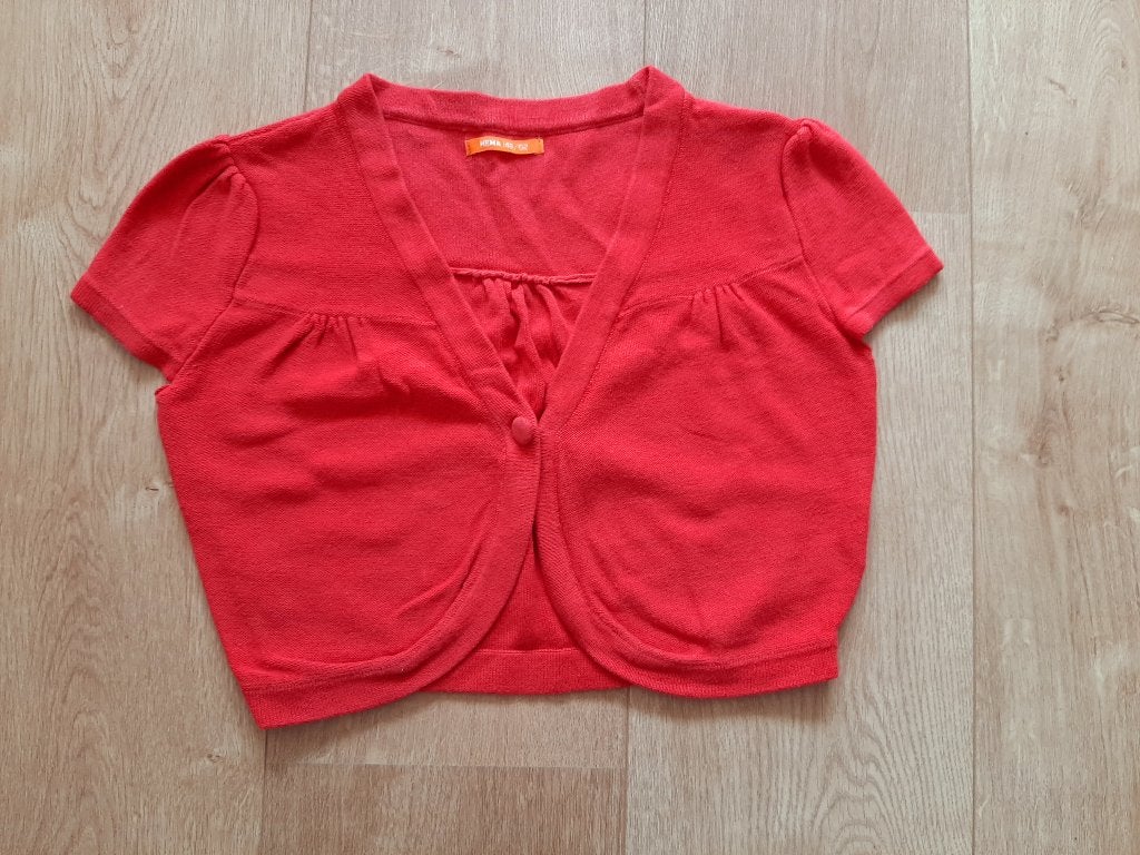 Rood Bolero Vestje - Hema, Meisje, Trui of Vest, Ophalen of Verzenden, Zo goed als nieuw