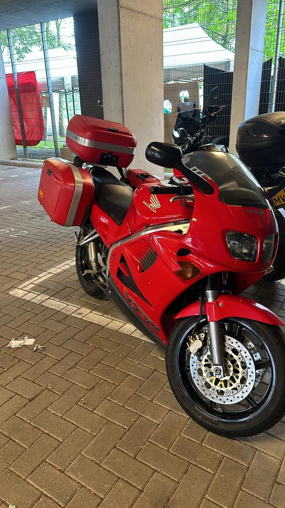 KRAUSER K2 Kofferset en beugel voor Motor - Rood, Motoren, Ophalen, Gebruikt