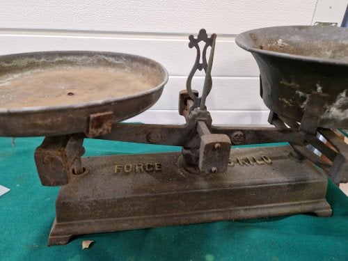 weegschaal force gietijzer vintage, Ophalen of Verzenden, 'T Olde Gre-j, Info@toldegrej.nl, Endepoelstraat 20f Didam