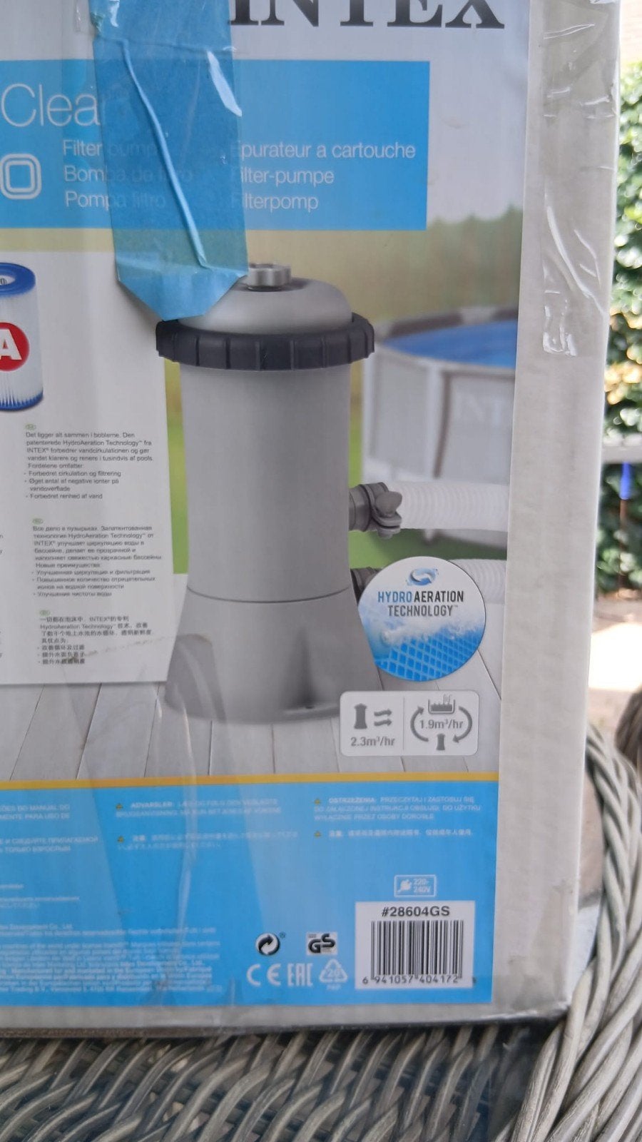 Intex Krystal Clear Filterpomp C600 met filters, Ophalen, Nieuw, Zwembadpomp