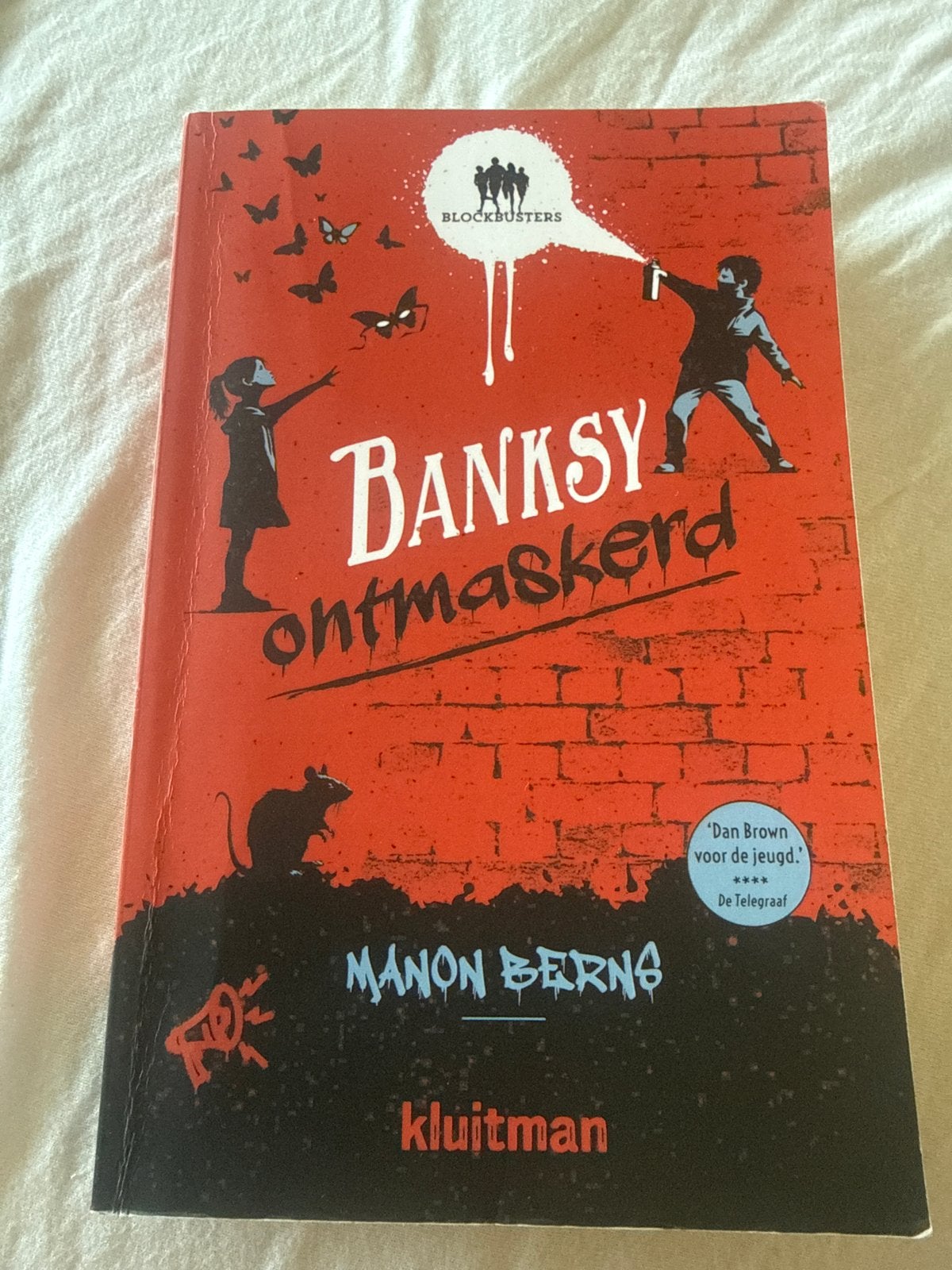Banksy Ontmaskerd - Manon Berns (Jeugdboek), Ophalen, Zo goed als nieuw, Fictie