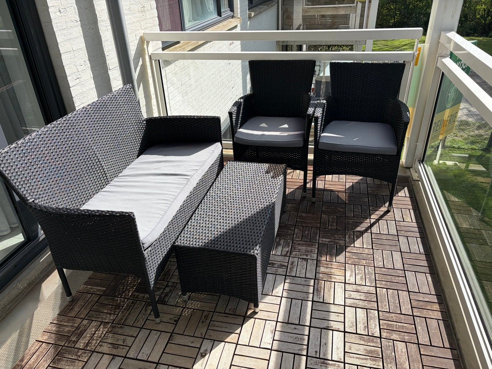 Tuin / balkon loungeset, Ophalen, 4 zitplaatsen, Gebruikt, Loungeset