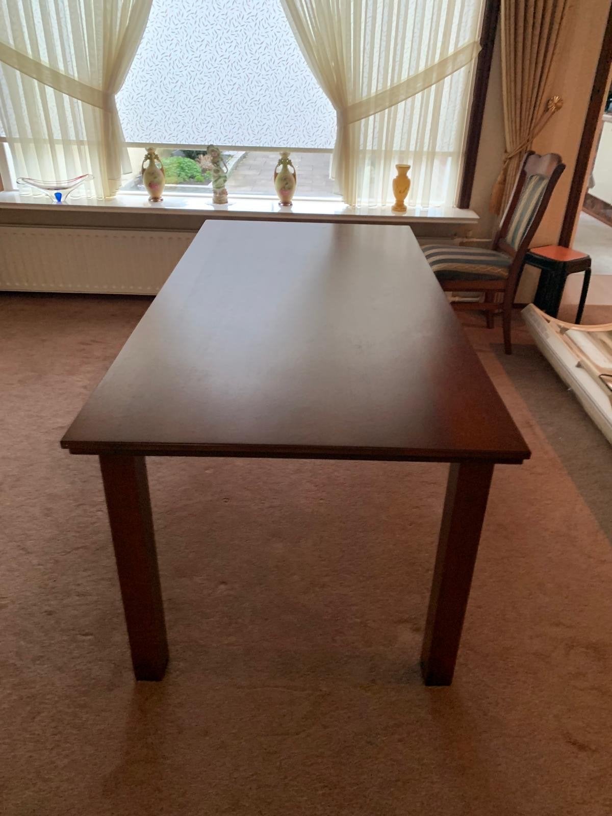 Eikenhouten Eetkamertafel en Salontafel Set, Huis en Inrichting, Ophalen, Gebruikt, Eikenhout, 50 tot 100 cm