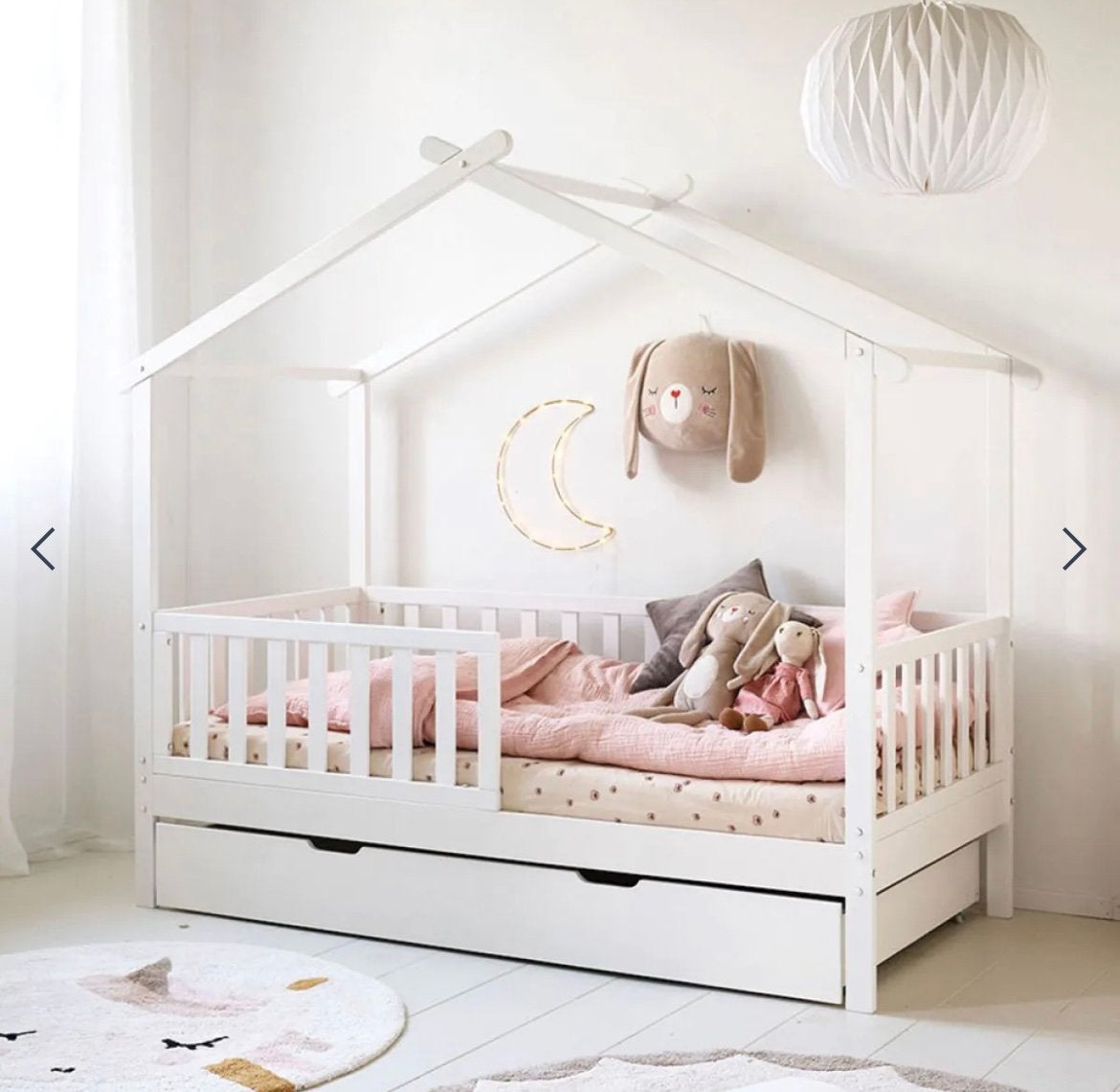 Bedhuisje/Juniorbed, Ophalen, 70 tot 85 cm, 140 tot 160 cm, Zo goed als nieuw